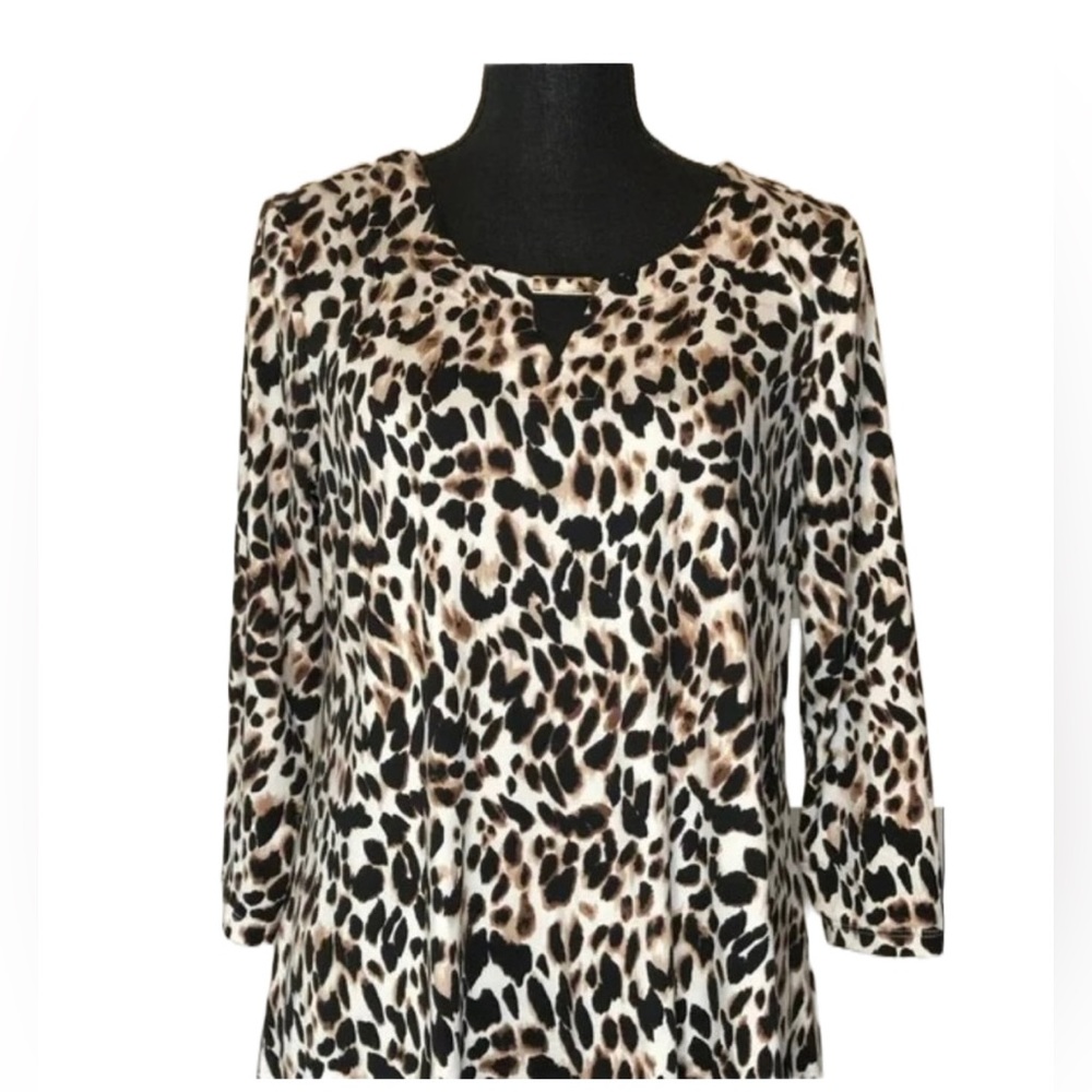 Ellen Tracy Cheetah Print LTOP083
